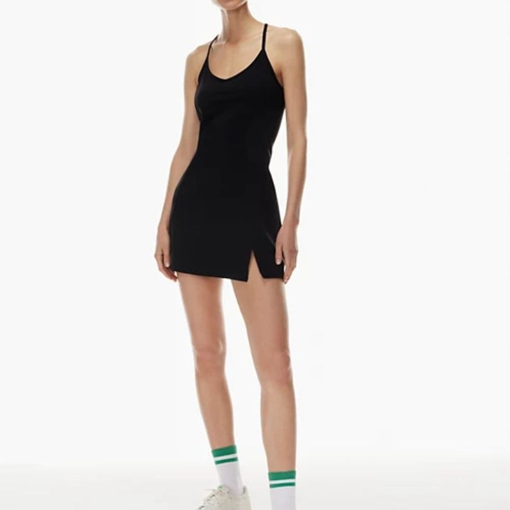 Aritzia Tna SLICK Court Dress Black